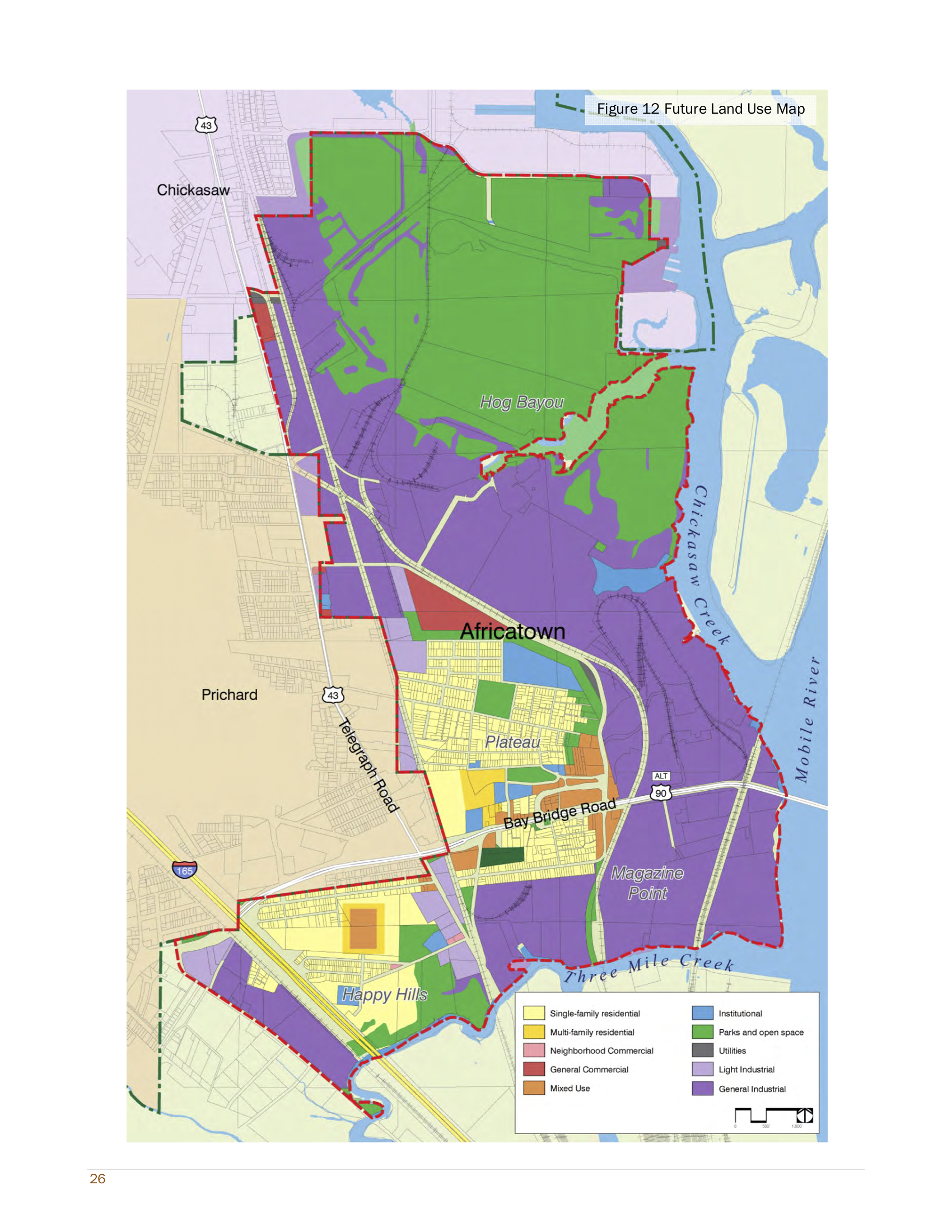 Africatown Neighborhood Plan Future Land Use Map (2016)